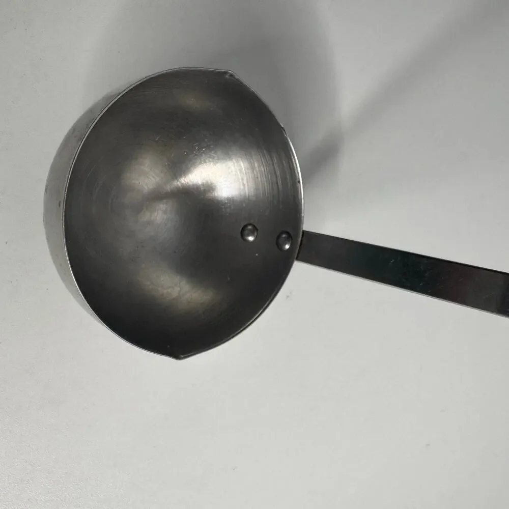 Vintage Royal Brand Sharpcutter Stainless Steel Ladle Black Handle USA